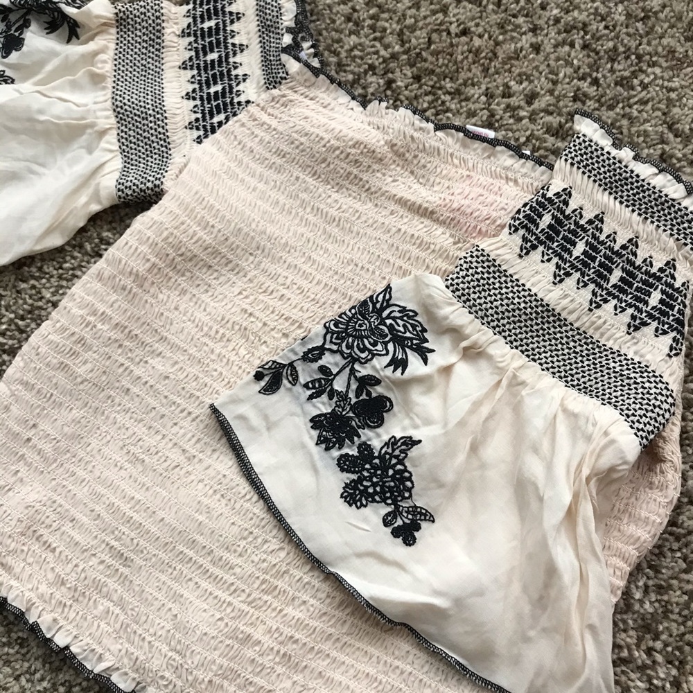 NWT! Smocked Crop Top